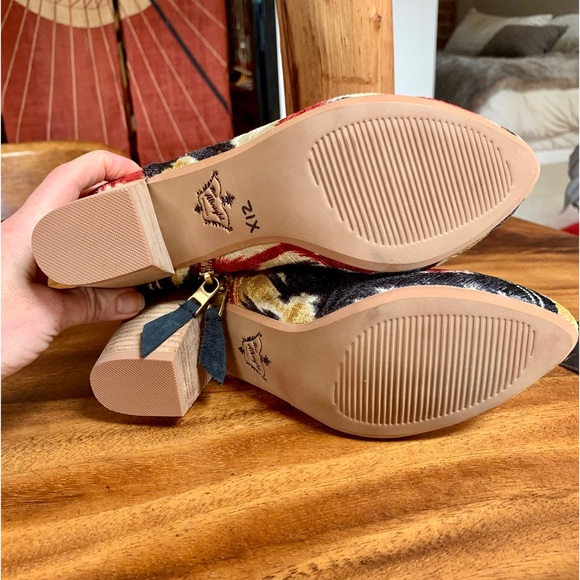 Anthro Velvet Ikat boots - Picture 8 of 15